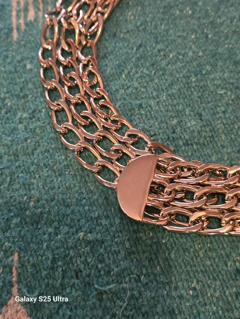 Vintage Y2K Silver Chain Belt Add a touch of 2000s Grunge Glam EUC